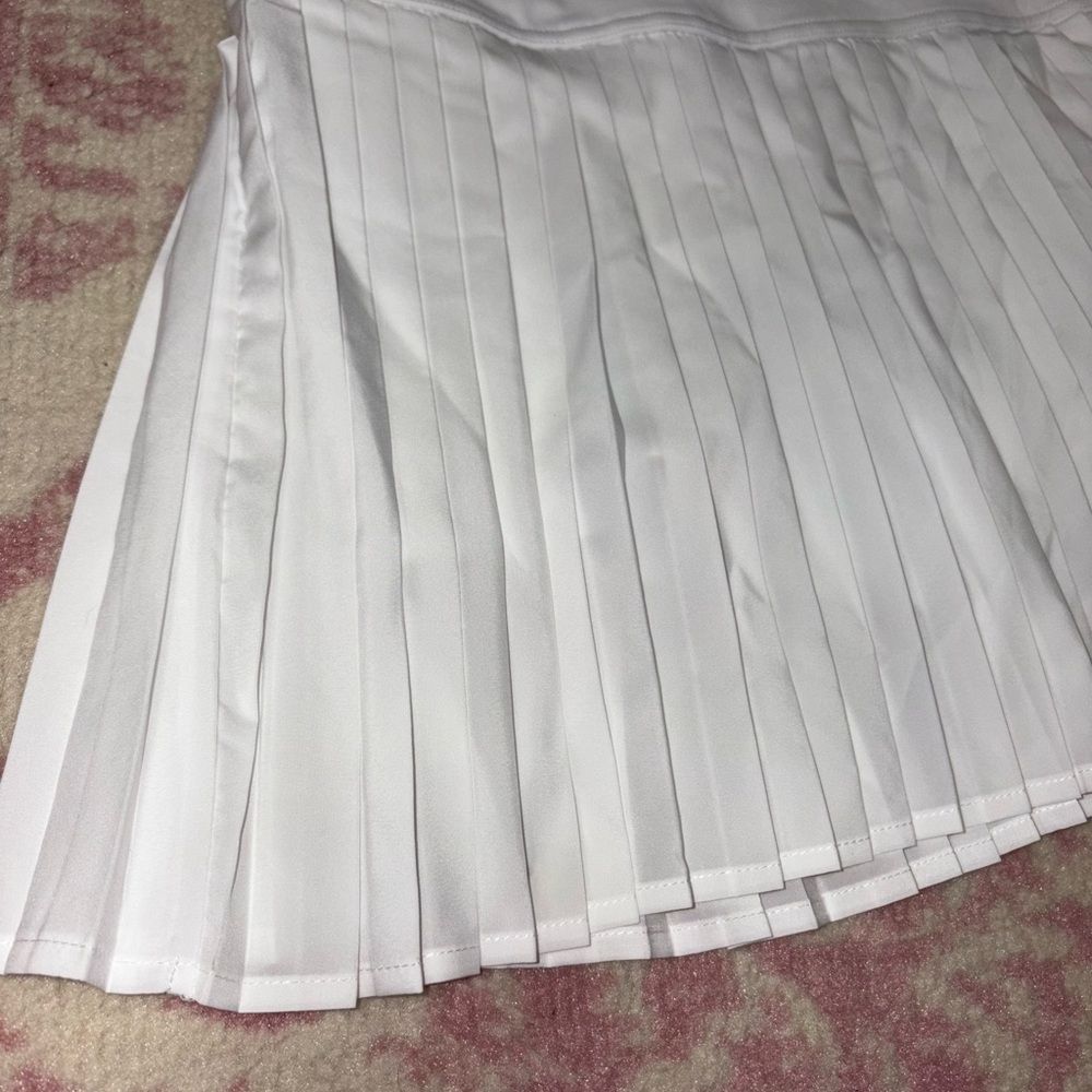 Fabletics Hot Shot Classic White Pleated Sporty Mini Skirt Women’s XS - Picture 7 of 13